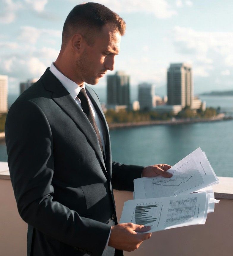 reviewing property market charts